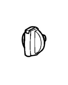 0019008166 KNOB W/H SLOTIN WHITE ELEC