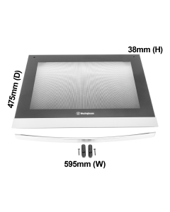 0038002840K DOOR OVEN GLASS OUTER SS