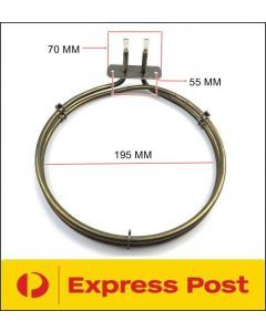 0122004574 Fan forced element 2200 W for Chef, Simpson and Westinghouse ovens