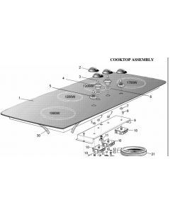 0255003546 GLASS & FRM ASSY SIMP 64G994U