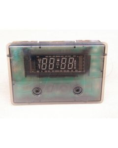 0609100333 CLOCK 2 BUTTON ORBI CLEAR BODY