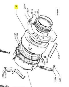 1249657-27/9 SHELL, FRONT, TUB, G20/21 BD