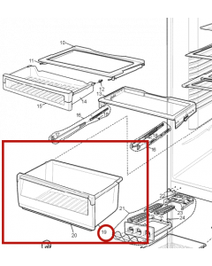 1451526 BIN CRISPER REAR