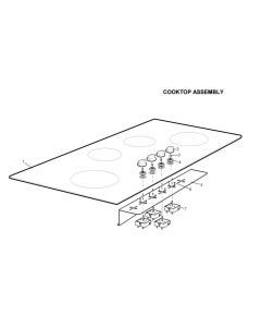 305379318 GLASS FRAME ASSY EHC946U