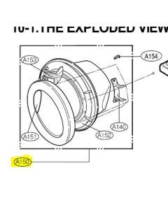 3581ER1005E LG WASHING MACHINE DOOR ASSEMBLY