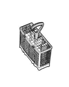 42091579 BASKET CUTLERY HALF SIZE GREY