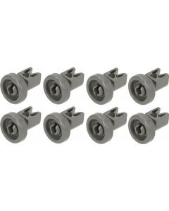 50286967-00/0 DISHLEX DISHWASHER TOP BASKET WHEEL KIT, 8 PCS DARK GREY