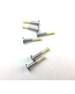 574254P BUTTON CONTROL SHORT SLVR PKT6