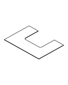 E251100 GLASS TRANSPARENT FLAT 900MM