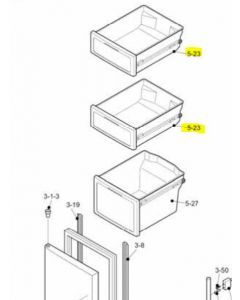 FYOK-A332CBKZ FREEZER BIN SMALL ASSEMBLY