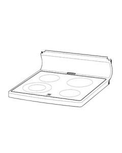 0602002729 HOB S/BACK & GLASS CERAM 600UP